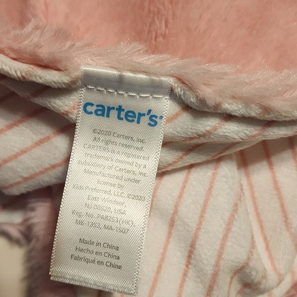 Carter's Llama pink plush lovey security blanket - Picture 5 of 7